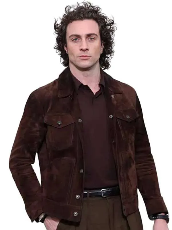 Fuze 2026 Aaron Taylor-Johnson Suede Leather Jacket