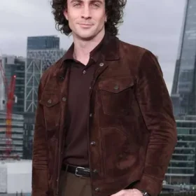 Fuze 2026 Aaron Taylor-Johnson Suede Leather Jacket