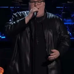 Jordan Smith The Voice 2026 Black Leather Jacket
