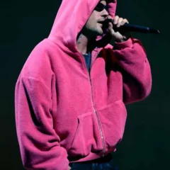 Coachella 2026 Justin Bieber Pink Hoodie