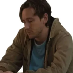 Remarkably Bright Creatures 2026 Lewis Pullman Brown Jacket