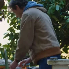 Remarkably Bright Creatures 2026 Lewis Pullman Brown Jacket