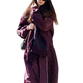 Anne Hathaway NYC 2026 Bomber Coat