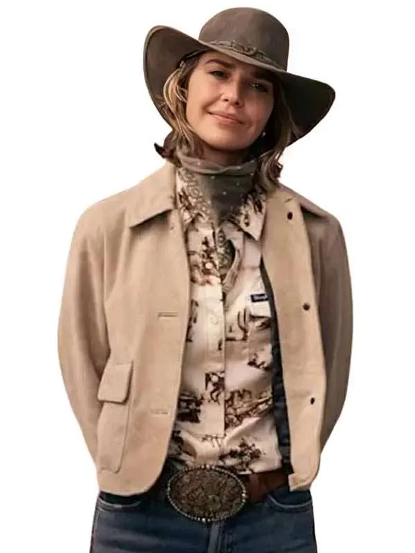 Arielle Kebbel Marshals 2026 Suede Jacket