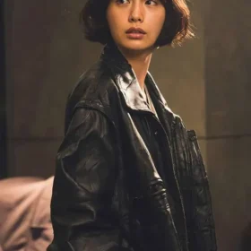 Climax 2026 Im Jin-ah Black Leather Jacket