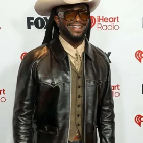 Shaboozey-iHeartRadio-Music-Awards-2026-Leather-Jacket