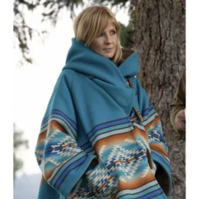 Beth Dutton Blue Poncho