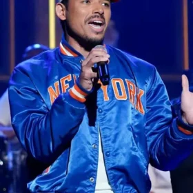 The Tonight Show 2026 Anthony Ramos Blue Varsity Jacket