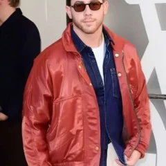 NYC 2026 Nick Jonas Red Jacket