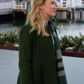 Ginna Claire Mason A Newport Christmas Green Trench Coat