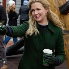 Ginna Claire Mason A Newport Christmas Green Trench Coat
