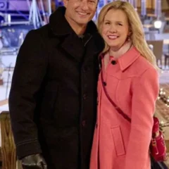 Wes Brown A Newport Christmas Black Wool Coat