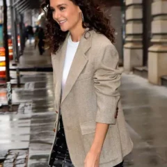Katie Holmes The Wanderers The Wanderers in New York Blazer