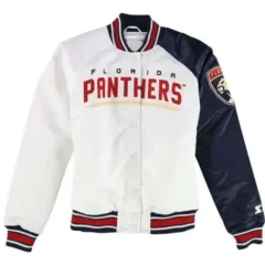 Florida Panthers White Varsity Jacket