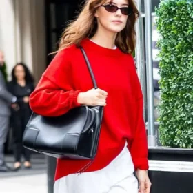 Daisy Edgar Jones Red Sweatshirt