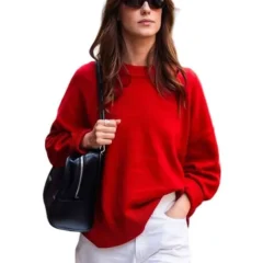 Daisy Edgar Jones Red Sweatshirt