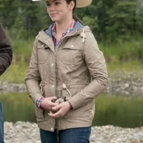Alisha Newton Heartland Beige Cotton Jacket