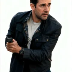Jack Ryan Ghost War Black Jacket