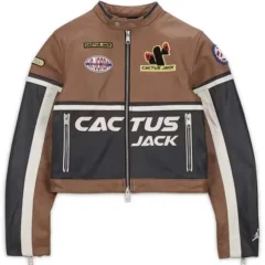 Travis Scott Cactus Jack Leather Jacket