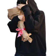 Kylie Jenner West Hollywood 2026 Black Hoodie