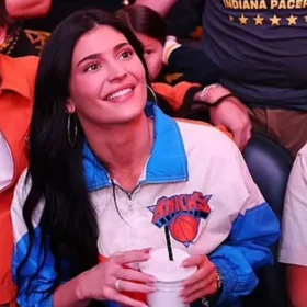 New York Knicks Game Kylie Jenner Jacket