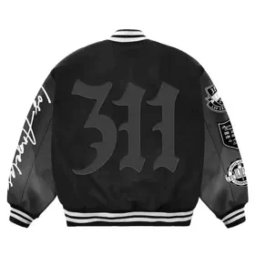 Los Angeles UFC 311 Black Varsity Jacket