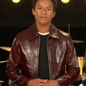 Jaafar Jackson Michael 2026 Brown Leather Jacket