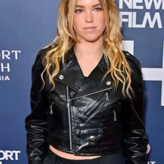 Milly Alcock Newport Beach Film Festival Black Jacket