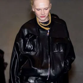 NYC 2026 Alex Consani Black Leather Jacket