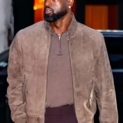 NYC 2026 Dwyane Wade Suede Leather Jacket