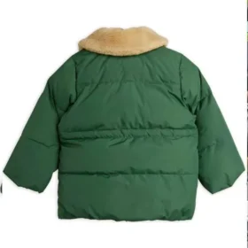 Panda Patch Green Puffer Jacket