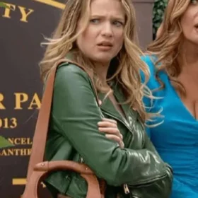 Summer Newman The Young and the Restless Green Leather Jacket