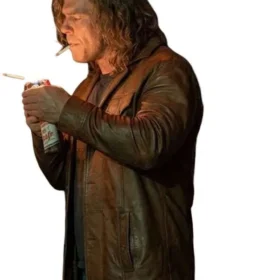 Motor City 2026 Alan Ritchson Brown Leather Jacket