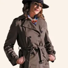 Allie and Andi 2026 Allison Chandler Brown Trench Coat