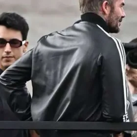 David Beckham FIFA World Cup 2026 Track Leather Jacket