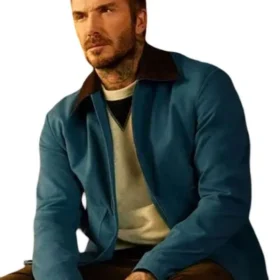 David Beckham 2026 Blue Cotton Jacket
