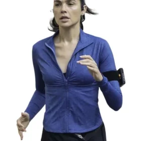 The Runner 2026 Gal Gadot Blue Track Jacket