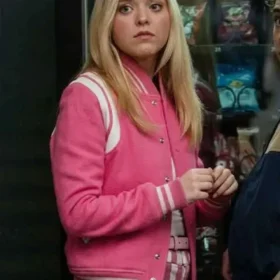 Elle 2026 Lexi Minetree Pink Bomber Jacket