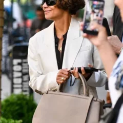 NYC 2026 Halle Berry White Blazer