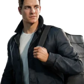 007 First Light 2026 James Bond Black Leather Jacket