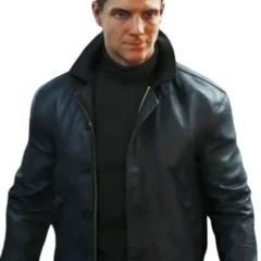 007 First Light 2026 James Bond Black Leather Jacket