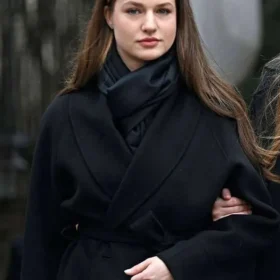 Princess Leonor 2026 Black Wool Coat