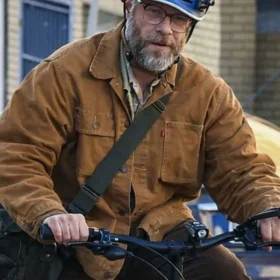 The Invite 2026 Seth Rogen Brown Cotton Jacket