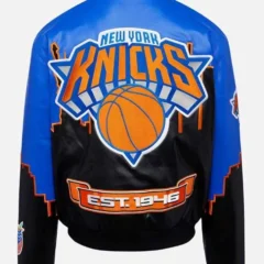New York Knicks 2026 Karl-Anthony Towns Leather Jacket
