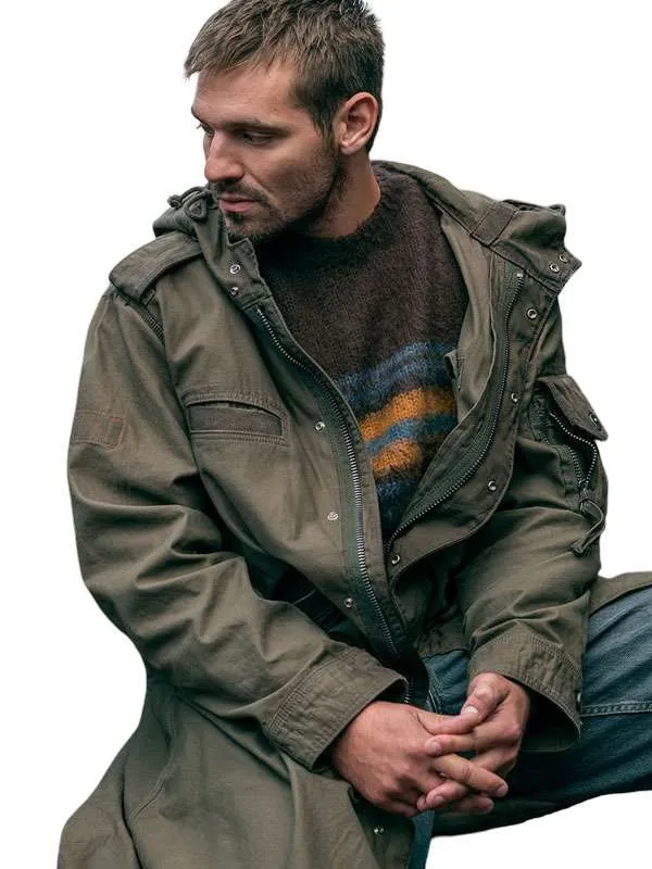 Fightland 2026 Tyler Conti Green Hooded Coat