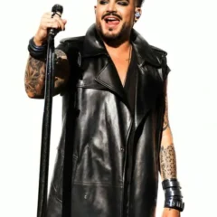 Adam Lambert Roundhouse 2026 Leather Vest