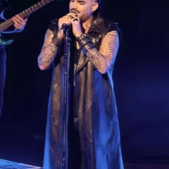 Adam Lambert Roundhouse 2026 Leather Vest