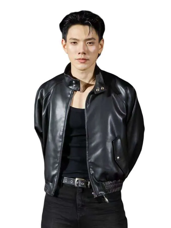 The Debt Collector 2026 Daou Pittaya Black Leather Jacket
